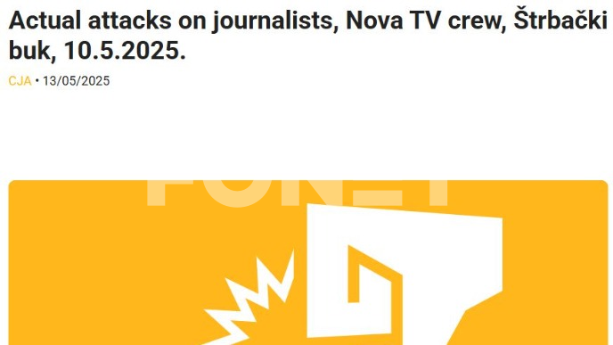 Napad na novinare u Hrvatskoj